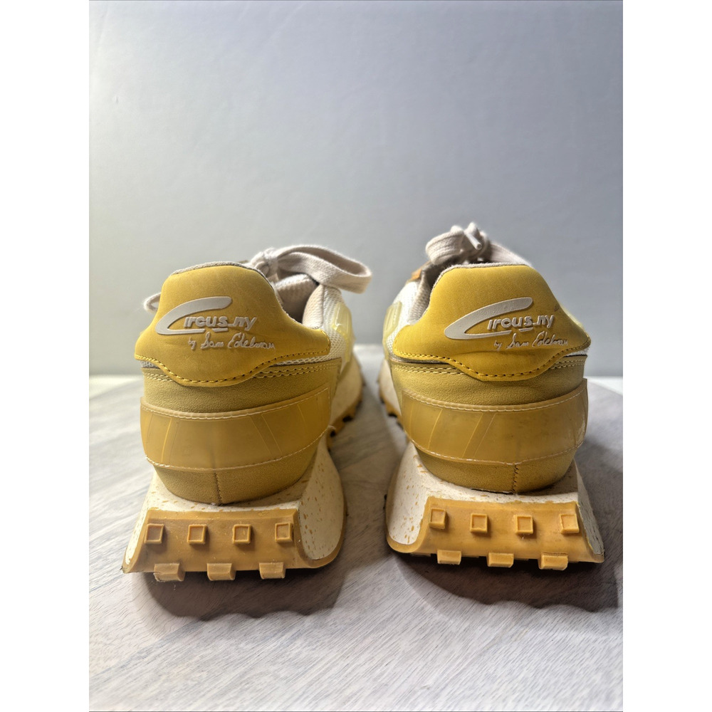 Circus NY by Sam Edelman Retro Running Sneakers Yellow White Speckled Sole Women - Picture 7 of 10